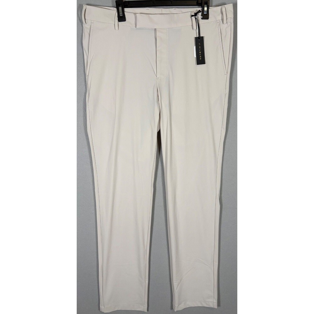 NWT J Hilburn Pants Mens 38x34 Beige Light Academia Business Performance Golf